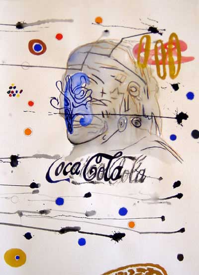 Wayne Barker, Coca-Cola, watercolours